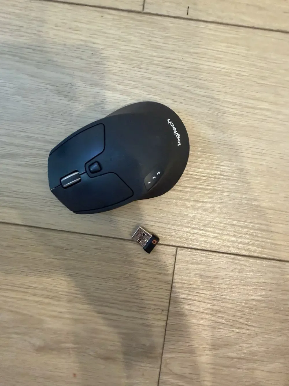 Logitech - M720 Triathlon Wireless Optical Mouse - Wireless - Black -